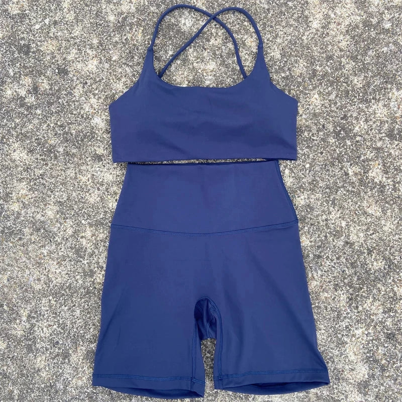 Athletic Comfort Yoga Set with Cross Straps ATHLEXES