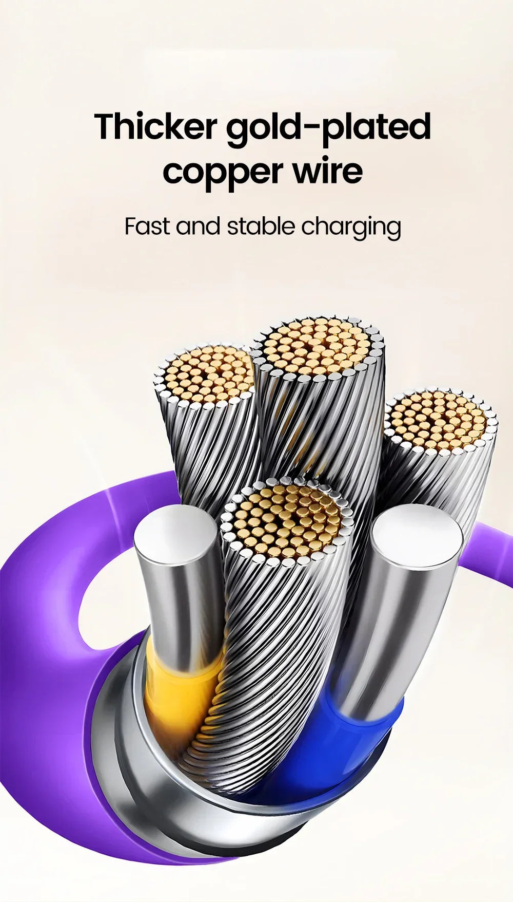 QuadCharge 240W USB Type C Fast Charging Cable ATHLEXES