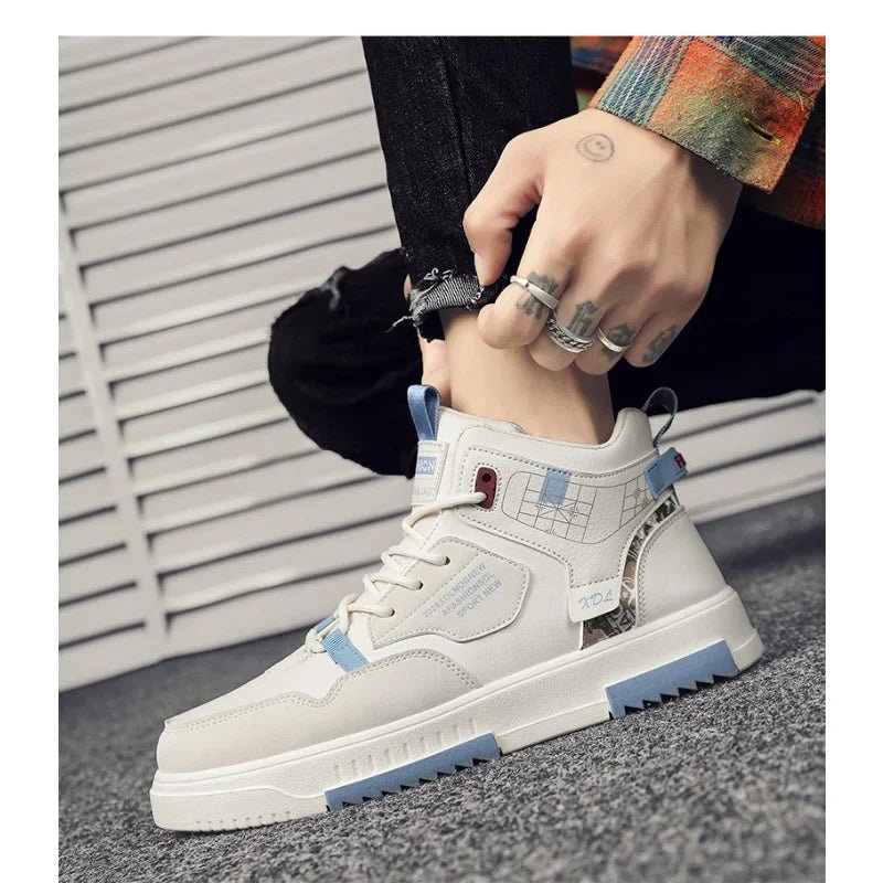 Men's High Top Shoes 2024 Summer Comfortable Breathable Designer Platform Shoes Men Fashion Casual Sneakers Outdoor Running Shoe ATHLEXES