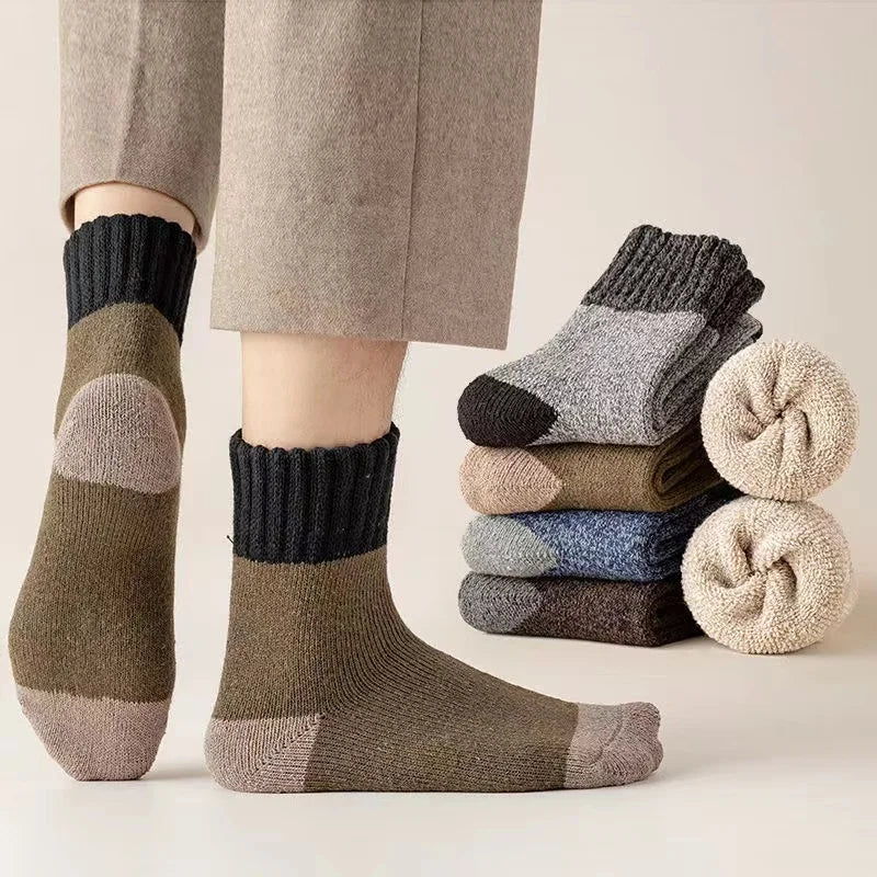 CozyWool Men's Winter Crew Socks Set ATHLEXES