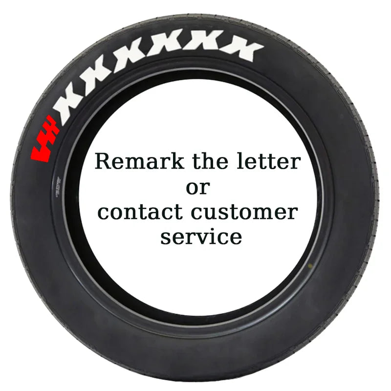 Custom 3D Tire Lettering Stickers for Your Car ATHLEXES