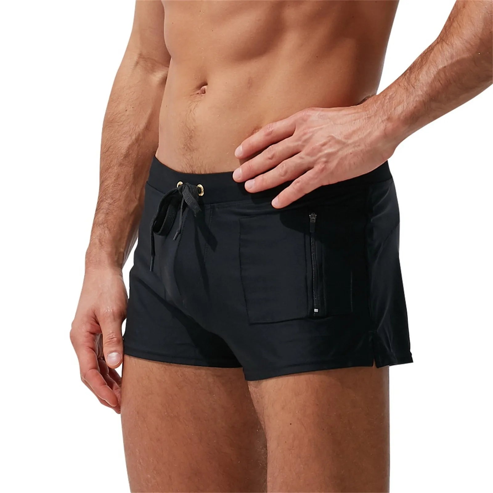 AquaComfort Men's Board Shorts with Zipper Pockets ATHLEXES