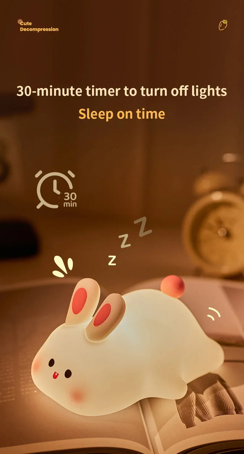 Cute Rabbit LED Night Light for Kids ATHLEXES