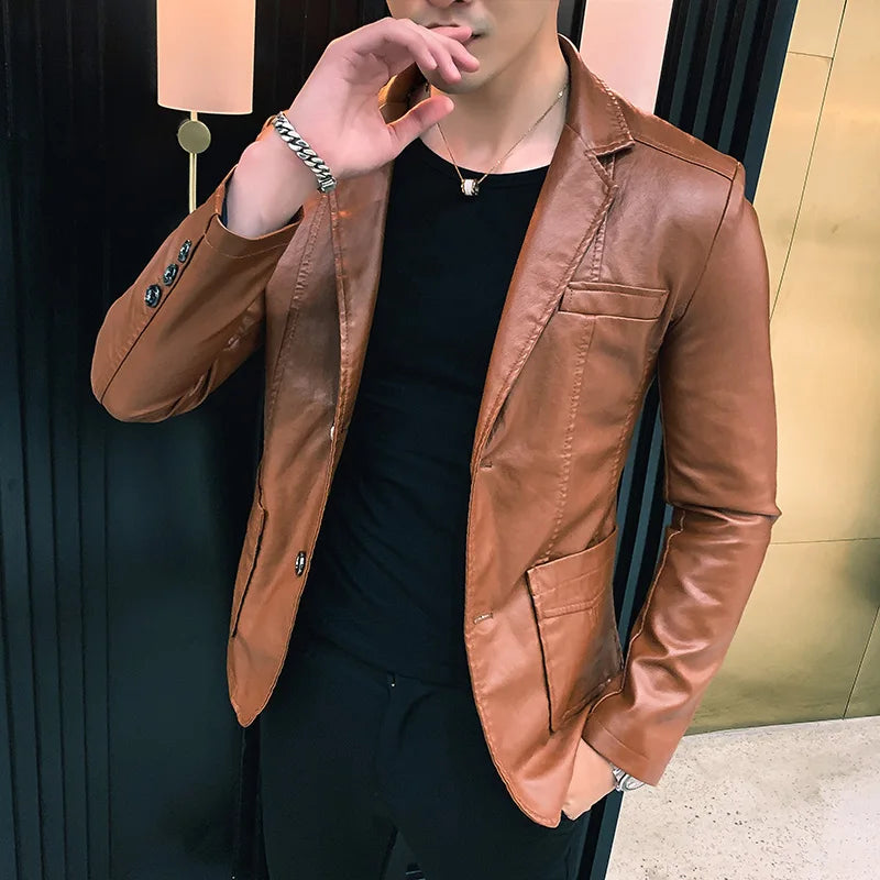 BACKONMUST PU Leather Jacket ATHLEXES