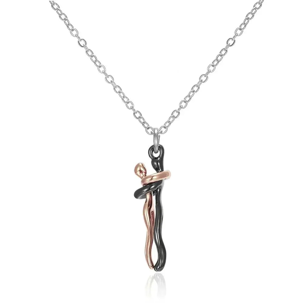 Lover's Embrace Fashion Necklace Choker Pendant ATHLEXES