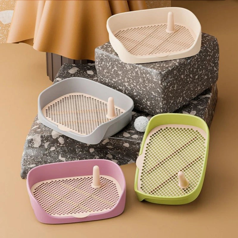 Training Toilet Pet Toilet for Small Dogs Cats Portable Dog Training Toilet Puppy Pad Holder Tray Pet Supplies Indoor Dog Potty ATHLEXES