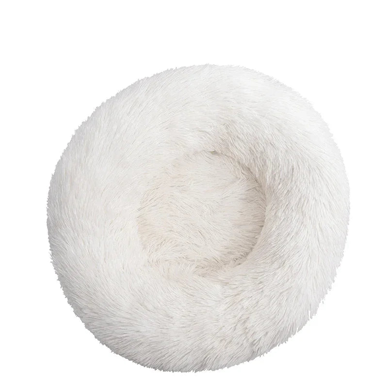 Plush Pet Bed Large Dogs Cats Soothing Round Mat Cozy Sleeping Pad Small Medium Animals Soft Cushion House 2024 New ATHLEXES