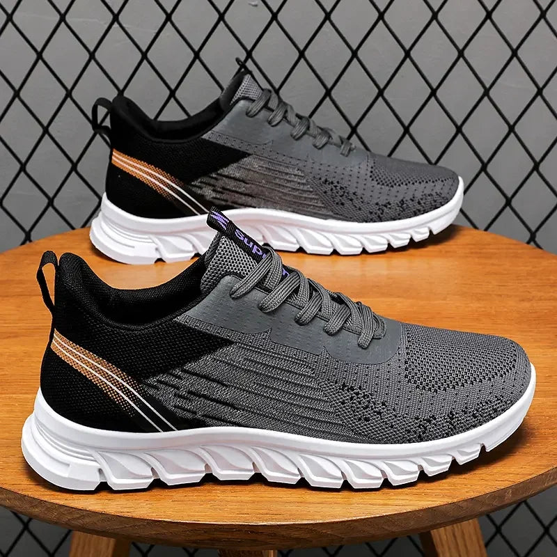 Summer New Fashion Casual Man Shoe Mesh Sneakers Thick Soled Breathable Non-slip Running Shoes Men's Shoes Free Shipping ATHLEXES