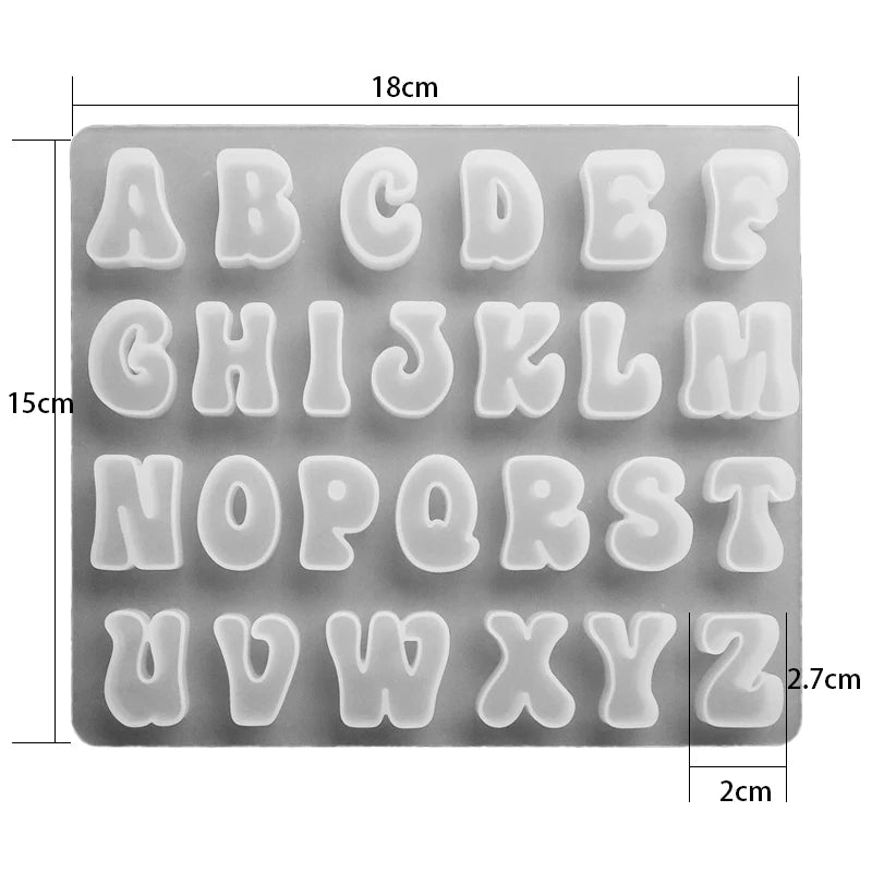 ChicLetter Epoxy Resin Mold for Custom Jewelry ATHLEXES