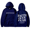 Faith Over Fear Inspirational Graphic Hoodie ATHLEXES