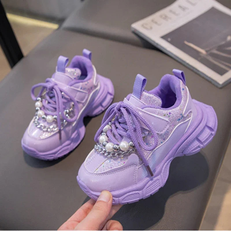 PearlStride Girls Sport Sneakers for Active Kids ATHLEXES