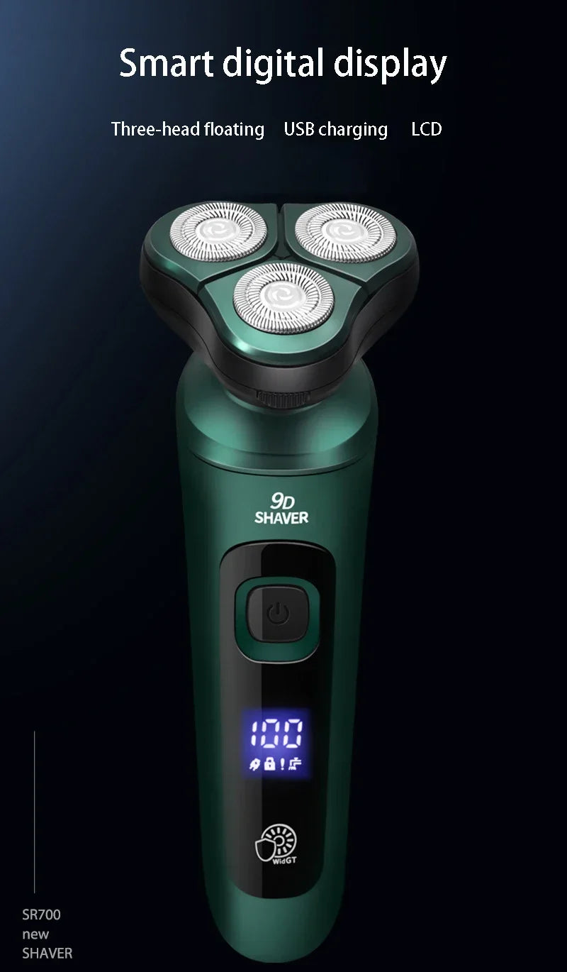 Precision Pro LCD Electric Shaver with USB Rechargeable ATHLEXES