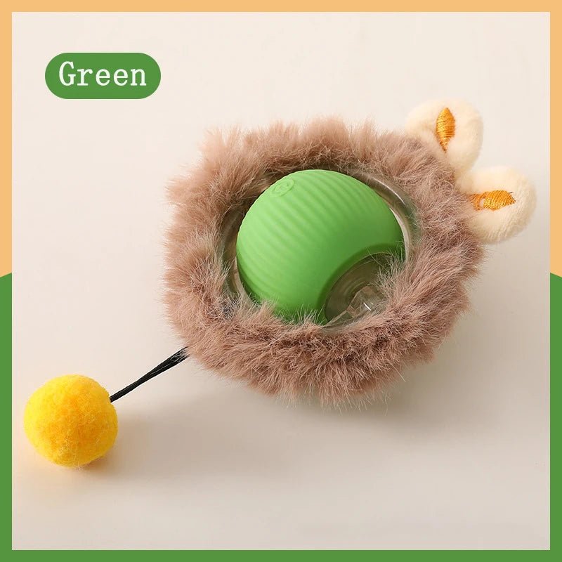 Interactive Cat Toys Ball Auto Electric Rolling Ball Toys for Cats/Kitty Pets Smart Automatic Teaser USB Rechargeable ATHLEXES