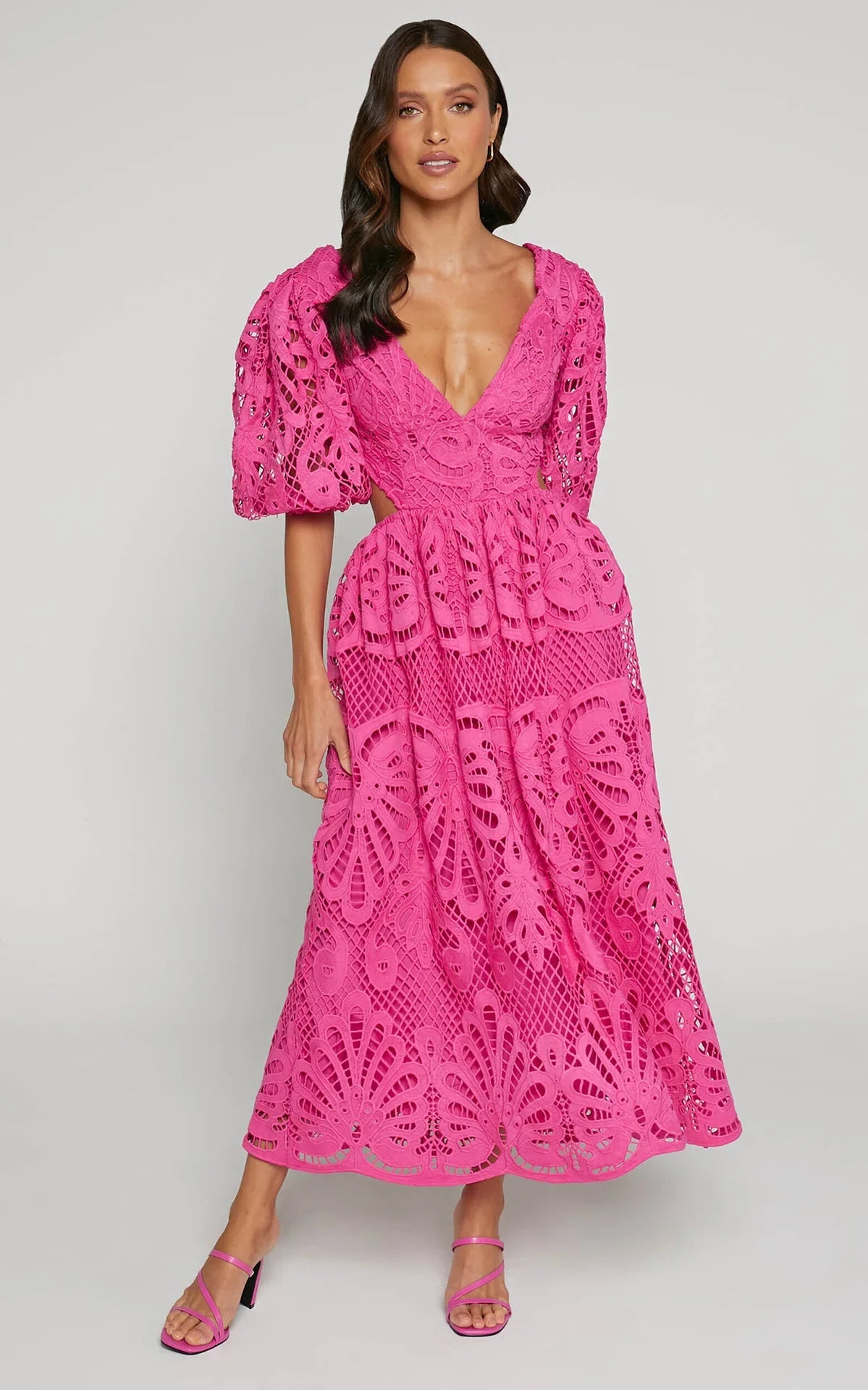 Elegant Lace Embroidered Summer Dress ATHLEXES