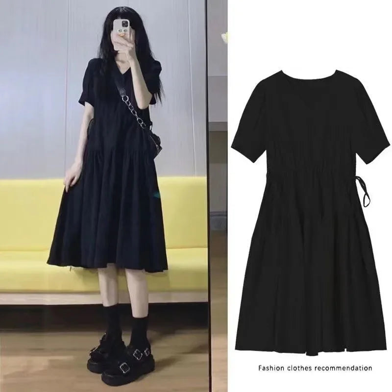 Chic V Neck Maternity Dress for Summer Comfort ATHLEXES