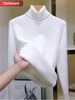 Korean Style Velvet Turtleneck Sweater for Women ATHLEXES