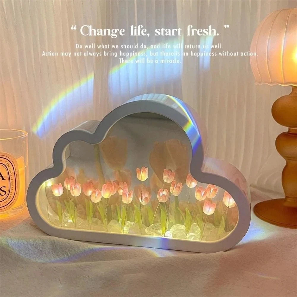 Tulip Glow LED Night Light for Dreamy Bedrooms ATHLEXES