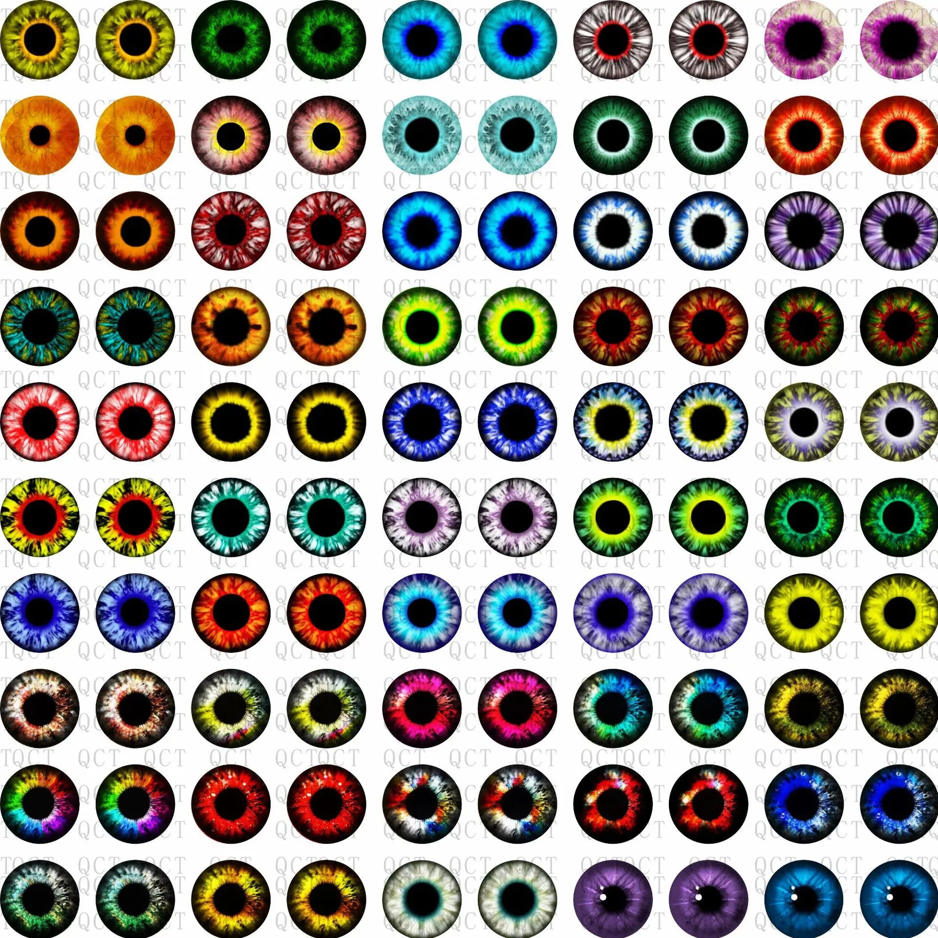 Dazzling Dragon Cat Eye Glass Cabochons - 50Pcs Set ATHLEXES