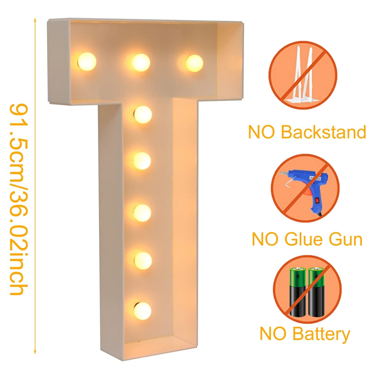 Giant LED Letter Light Box for Events & Decor ATHLEXES