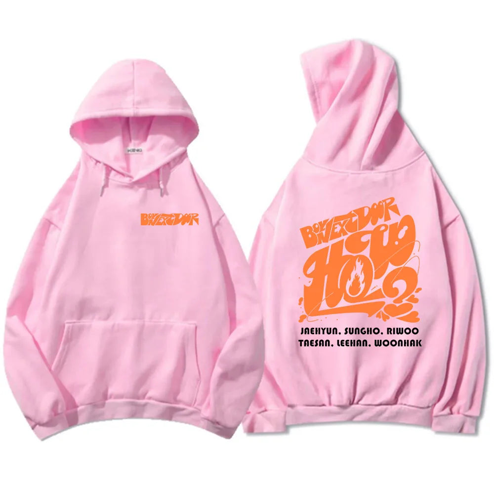BOYNEXTDOOR Graphic Hooded Sweatshirt for Men ATHLEXES