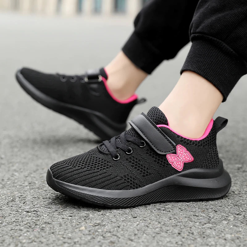 BreezeStep Girls' Breathable Sports Shoes ATHLEXES