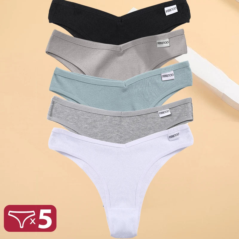 5PCS/Set Cotton Lingerie Panties Sexy Underwear Women Briefs ATHLEXES