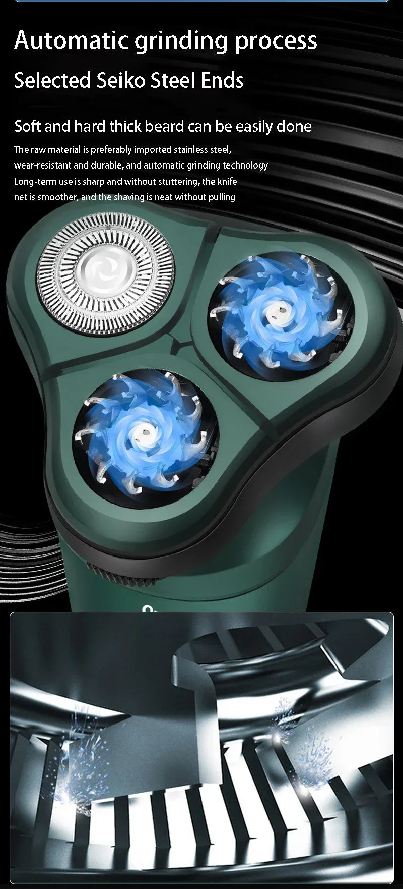 Precision Pro LCD Electric Shaver with USB Rechargeable ATHLEXES