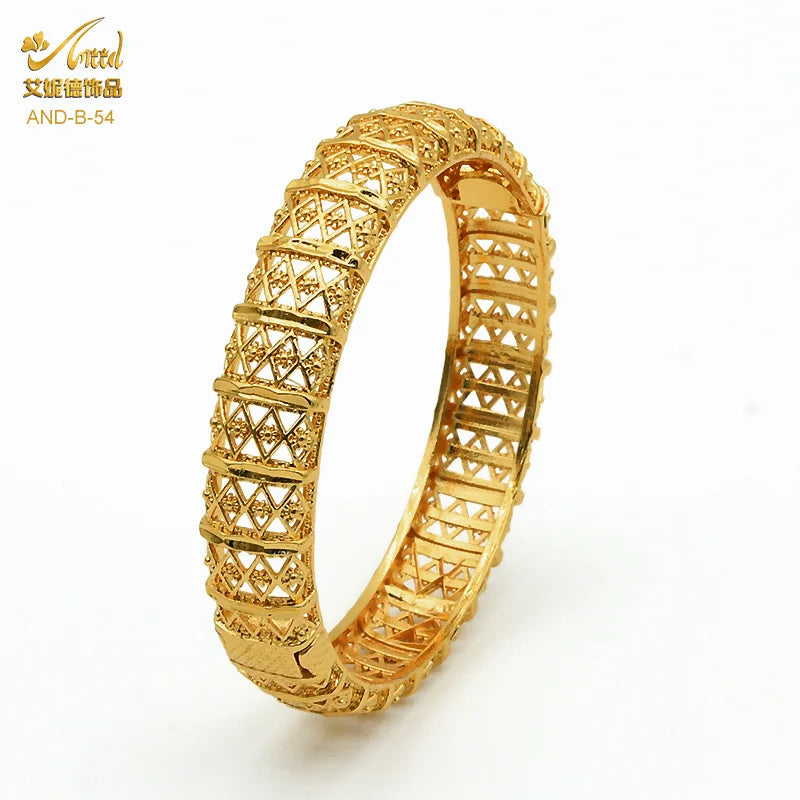 Dubai Bridal Light Luxury Gold Plated Bracelet ATHLEXES