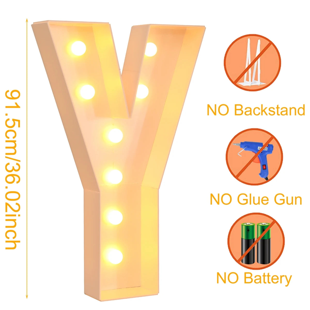 Giant LED Letter Light Box for Events & Decor ATHLEXES