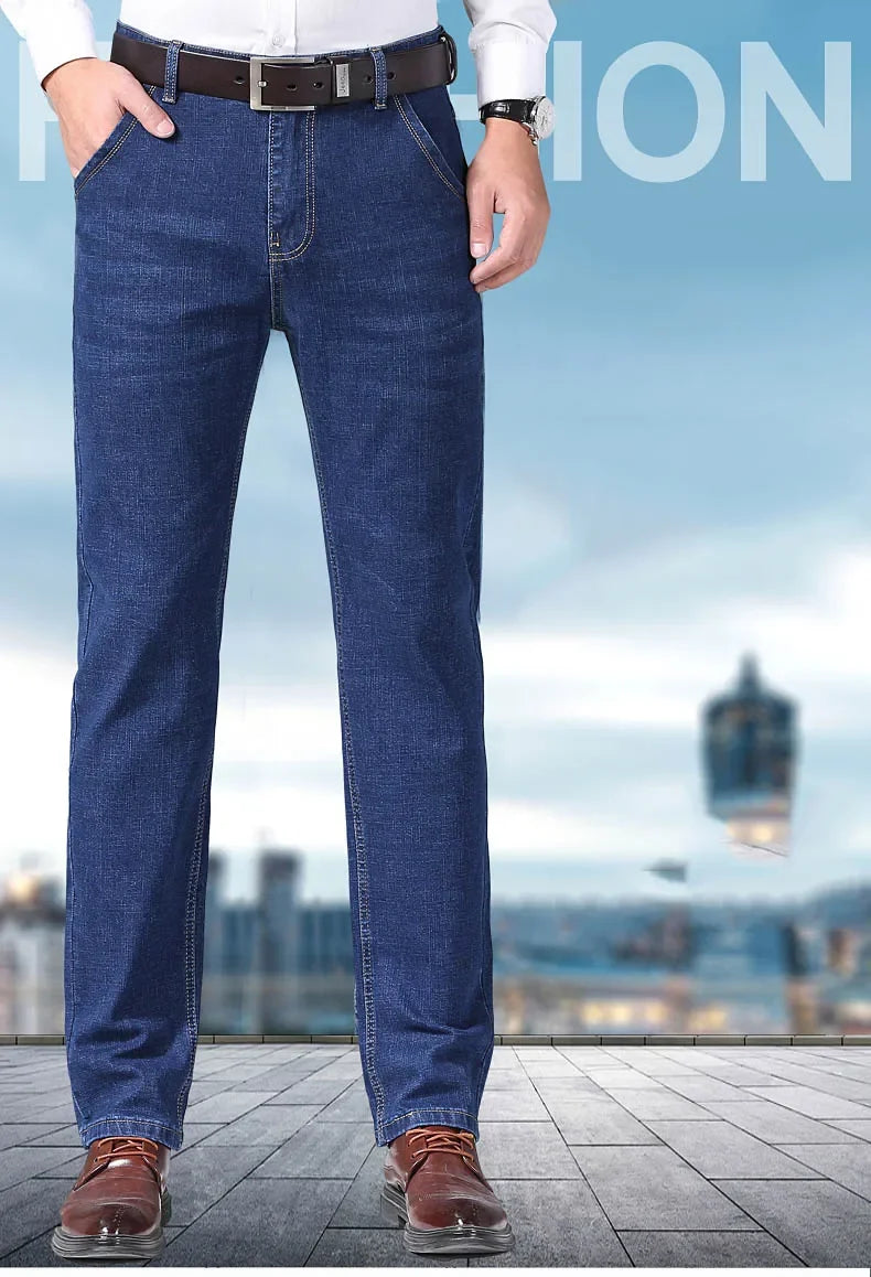 Elite Comfort Slim Fit Denim Trousers for Men ATHLEXES