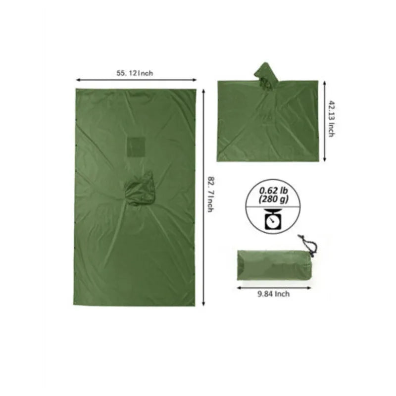 3in1 Waterproof Poncho for Outdoor Adventures ATHLEXES