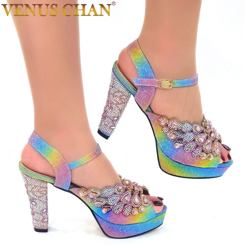 Italian Rhinestone Pointed High Heels for Summer Elegance ATHLEXES