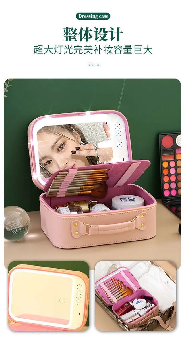 LumiCase LED Makeup Bag with Mirror ATHLEXES