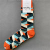 Happy Socks Men's Diamond Check Crew Socks for All Seasons ATHLEXES