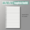 Refillable A4 A5 B5 Spiral Loose Leaf Notebook ATHLEXES