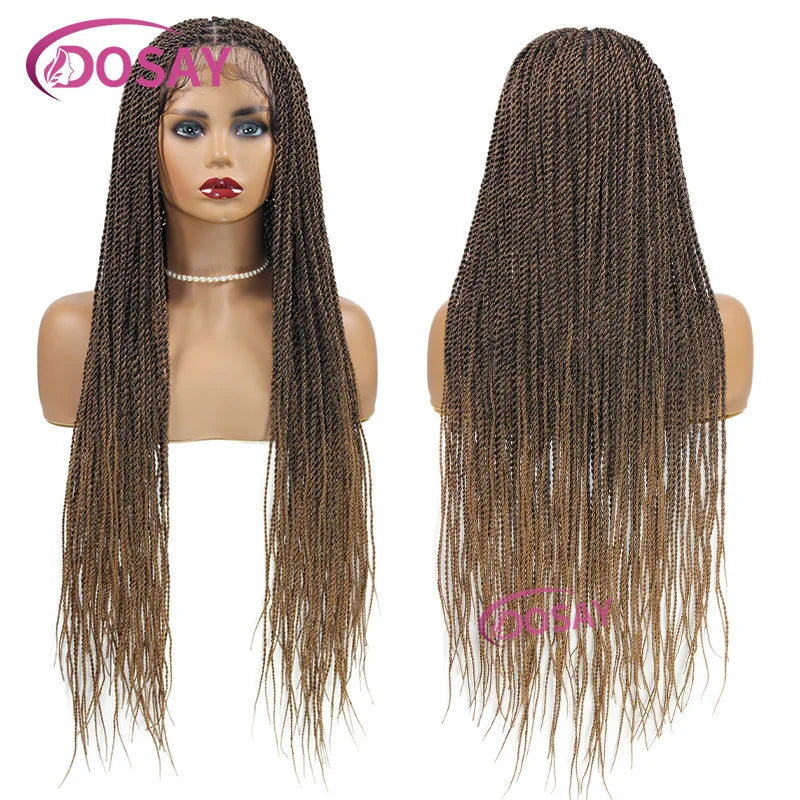 Goddess Twist Braided Lace Front Wig for Black Women ATHLEXES