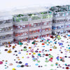 GlamCrystal 1540Pcs Hotfix Glass Rhinestones Set SS6-SS30 ATHLEXES