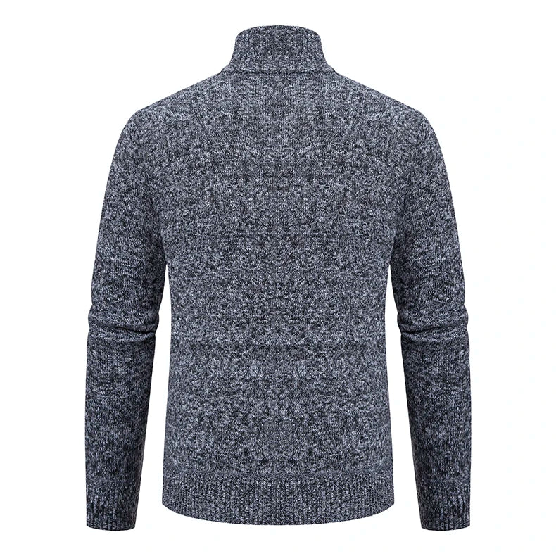 Velvet Comfort High Collar Men's Cardigan Sweater ATHLEXES