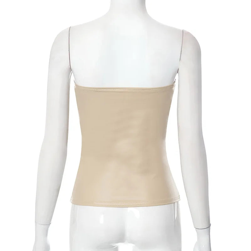 Goddess Glam Metallic Corset Top ATHLEXES