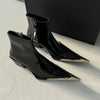 Chic Metal Pointed Ankle Boots for Women 2024 ATHLEXES