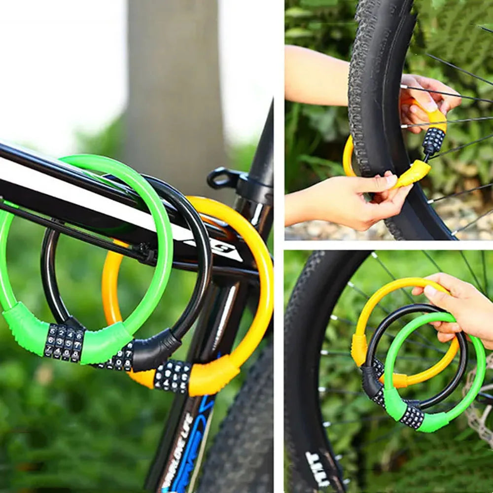 SecureCycle 4-Digit Anti-Theft Bicycle Lock ATHLEXES
