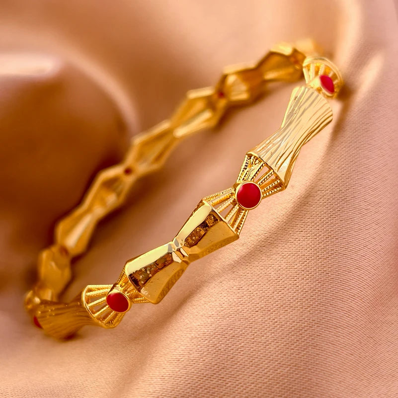 Dubai Turkish Gold Plated Bridal Bangles ATHLEXES