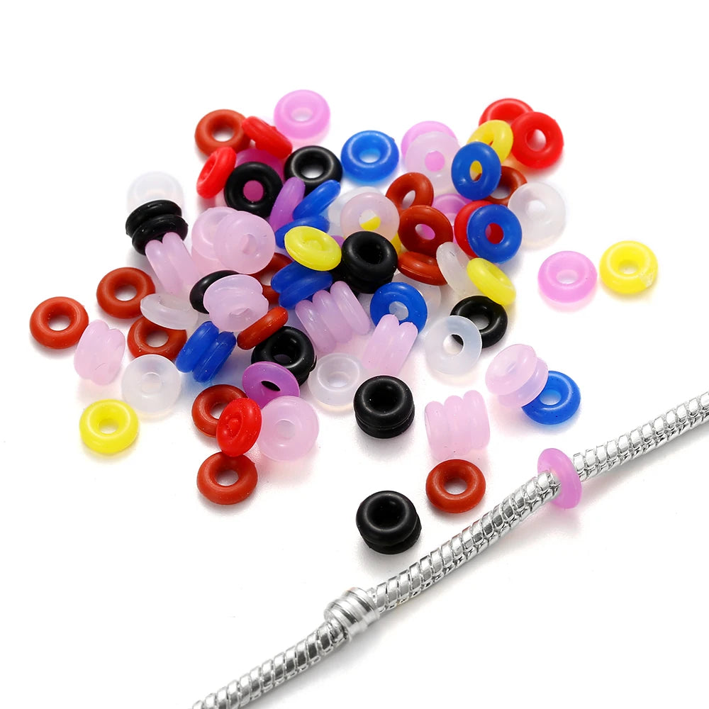 ColorSplash 6mm Rubber Clip Charms for Jewelry Crafting ATHLEXES