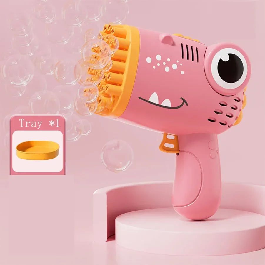 DinoBlaster 40 Hole Bubble Gun for Kids ATHLEXES