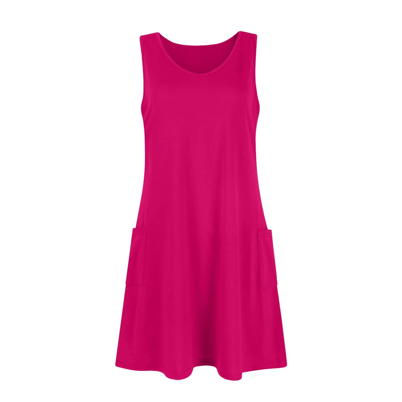 Summer Breeze Plus Size Pocket T-Shirt Dress ATHLEXES