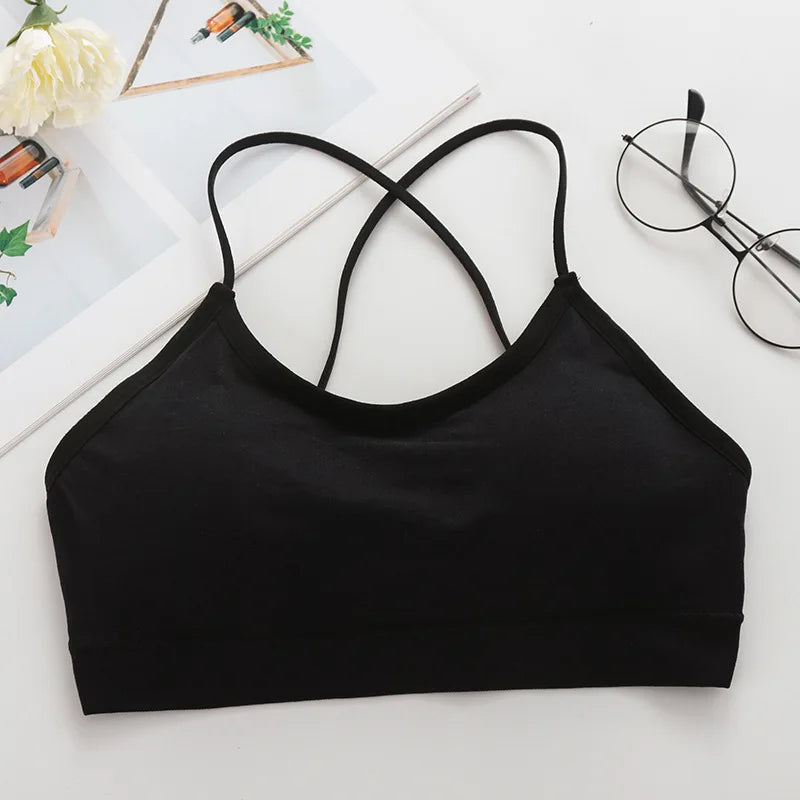 Elegant Cross Strap Yoga Bra for Active Women ATHLEXES