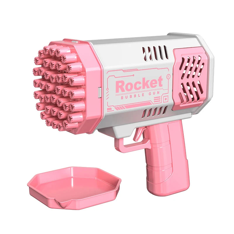 Kids' 40-Hole Rocket Bubble Gun with LED Light ATHLEXES
