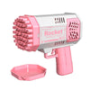 Kids' 40-Hole Rocket Bubble Gun with LED Light ATHLEXES