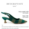 QSGFC Nigerian Women Heel Party Ladies Italian Design Green Shoes And Bag Set Decorated with Rhinestone Handbag Wedding Party ATHLEXES