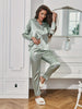 Solid Long Sleeve Pajama Set ATHLEXES